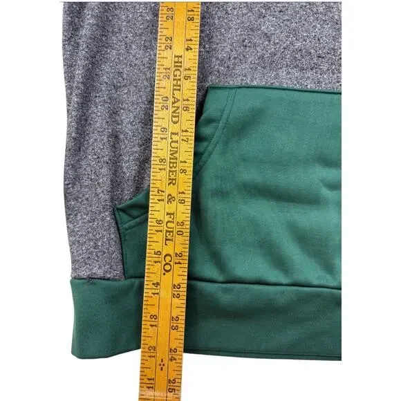 Green Bay Packers Hoodie Sweatshirt Mens Small Fanatics Green Gray Scuba Knit - Picture 7 of 7